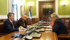 22 September 2016  The Chairman of the Foreign Affairs Committee in meeting with the Slovenian Ambassador to Serbia